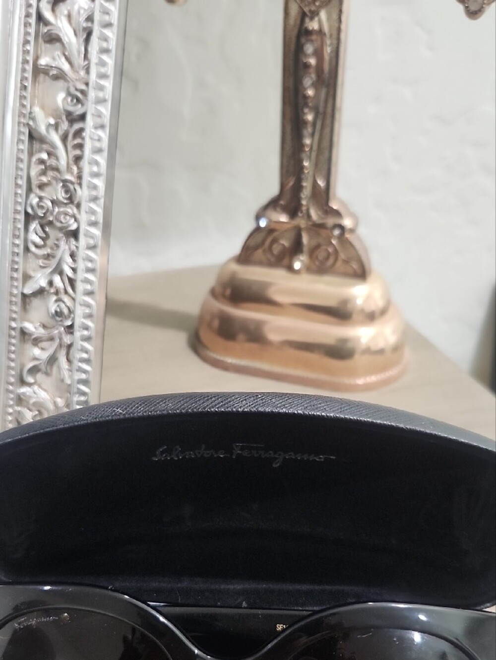 Salvatore Ferragamo Black Cat-Eye Sunglasses - Picture 2 of 8